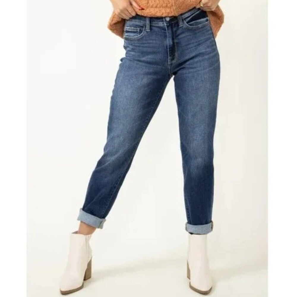 Judy Blue Boyfriend Fit Jeans 15 / 32 Stretch Denim JB82368DK